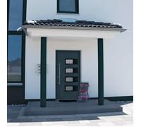Porte d'entrée Anthracite 110x210 cm Aluminium et PVC 3157073