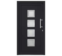 vidaXL Porte d'entrée principale Anthracite 88x200 cm