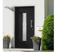 Porte d'entrée Anthracite 98x190 cm
