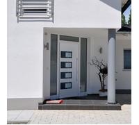 vidaXL Porte d'entrée Blanc 100x200 cm Aluminium et PVC 3157062