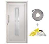 vidaXL Porte d'entrée Blanc 108x200 cm