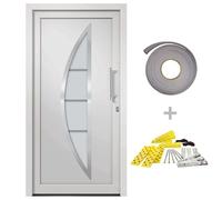 vidaXL Porte d'entrée Blanc 108x200 cm