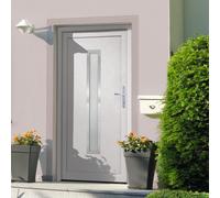 vidaXL Porte d'entrée blanc 98x190 cm PVC