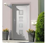 vidaXL Porte d'entrée blanc 98x190 cm PVC 3187838