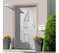 vidaXL Porte d'entrée blanc 98x190 cm PVC 3187868