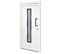 vidaXL Porte d'entrée Blanc 98x200 cm PVC