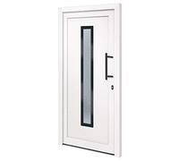 vidaXL Porte d'entrée Blanc 98x200 cm PVC