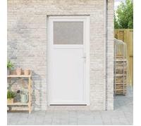 vidaXL Porte d'entrée latérale 88 x 198 cm PVC Blanc 3445758