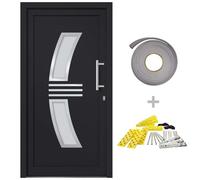 vidaXL Porte d'entrée principale Anthracite 108x208 cm