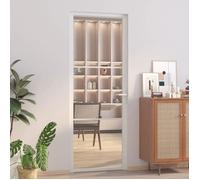 vidaXL Porte en verre 76 x 201,5 cm Aluminium Blanc et Transparent