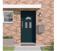 vidaXL Porte Frontale 88 x 200 cm PVC Anthracite 3445704