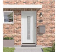 vidaXL Porte Frontale Blanc 108 x 208 cm PVC
