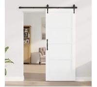 vidaXL Porte intérieure 83 x 202 cm Contreplaqué Blanc 42047155
