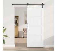 vidaXL Porte intérieure 83 x 211 cm Contreplaqué Blanc 42052395