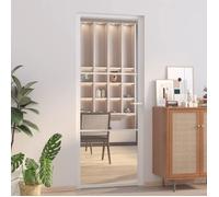 vidaXL Porte intérieure 83x201,5 cm Blanc Verre ESG et aluminium 350569