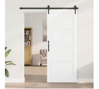 vidaXL Porte intérieure 86 x 211 cm Contreplaqué Blanc 42052397