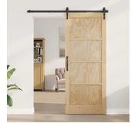 vidaXL Porte intérieure Naturel 86 x 211 cm Contreplaqué, Porte de chambre, en pin rectangulaire, design rustique moderne, résistante pour améliorer votre intérieur