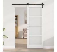 vidaXL Porte intérieure avec verre ""ORKDAL"" Blanc 78x202x4 cm 4102688