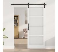 vidaXL Porte Intérieure avec Verre ""ORKDAL"" Blanche 83x202x4 cm