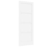 vidaXL Porte intérieure Blanc 78 x 202 cm Contreplaqué, Porte de chambre, en pin rectangulaire, design rustique moderne, résistante pour améliorer votre intérieur