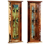 vidaXL Porte-manteau 2 pcs Bois de récupération massif 38 x 100 cm