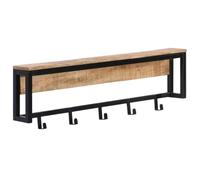 vidaXL Porte-manteau 87x10x27 cm bois de manguier massif brut
