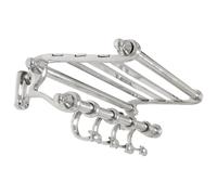 Vidaxl Porte-Manteau Aluminium Solide 77x30x18 Cm Argenté Argenté