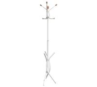 vidaXL Porte-manteau blanc 176 cm fer enduit de poudre