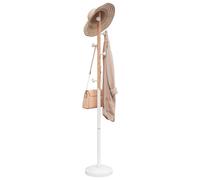 vidaXL Porte-manteau blanc 177 cm fer enduit de poudre
