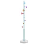 vidaXL Porte-manteau sur pied – Avec patère, en fer enduit de poudre, 172 cm, bleu