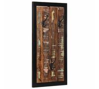 vidaXL Porte-manteau multicolore 40x2x80 cm bois massif récupération