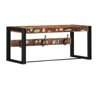 vidaXL Porte-manteau multicolore 80x35x35 cm bois massif récupération