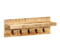 vidaXL Porte-manteau mural 60x15x20 cm Bois de manguier brut solide