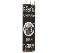 vidaXL Porte-manteau mural avec 6 crochets 120x40 cm Noir G