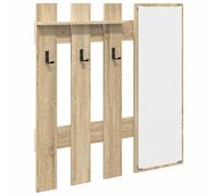 vidaXL Porte-manteau mural Chêne Sonoma 100 x 10 x 100 cm