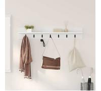 vidaXL Porte-manteau mural Blanc 100 x 10,5 x 18 cm Bois d'ingénierie 874403