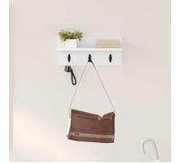 VIDAXL Porte-manteau mural blanc 40 x 10,5 x 18 cm en bois d'ingénierie