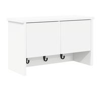 vidaXL Porte-manteau mural Blanc 50 x 20 x 30 cm Bois d'ingénierie