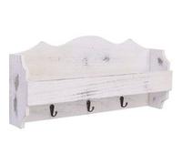 Wandkapstok 50x10x23 cm hout wit284231