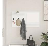 vidaXL Porte-manteau mural Blanc 90 x 10 x 50 cm Bois d'ingénierie