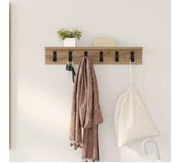 vidaXL Porte-manteau mural Chêne artisanal 60 x 10,5 x 10,5 cm