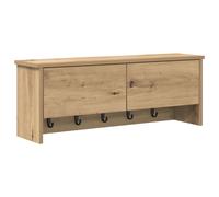 vidaXL Porte-manteau mural chêne artisanal 80 x 20 x 30 cm