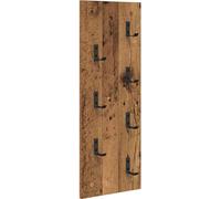 vidaXL Porte-manteau mural en vieux bois 30 x 1.5 x 80 cm