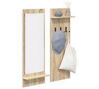 vidaXL Porte-Manteau Mural Montage Mural Chêne Sonoma 70 x 10 x 90 cm