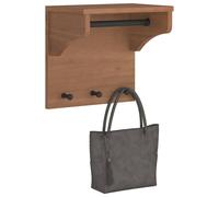 vidaXL Porte-manteau mural SANDNES 43x30x42 cm bois massif pin