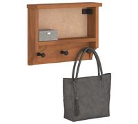 vidaXL Porte-manteau mural SANDNES 45x12x35 cm bois massif pin