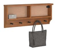 vidaXL Porte-manteau mural SANDNES 87x12x35 cm bois massif pin