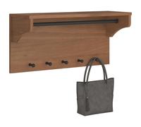 vidaXL Porte-manteau mural SANDNES 87x30x42 cm bois massif pin