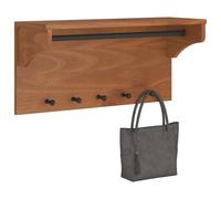 vidaXL Porte-manteau mural SANDNES 87x30x42 cm bois massif pin