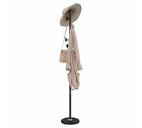 vidaXL Porte-manteau noir 176 cm fer enduit de poudre